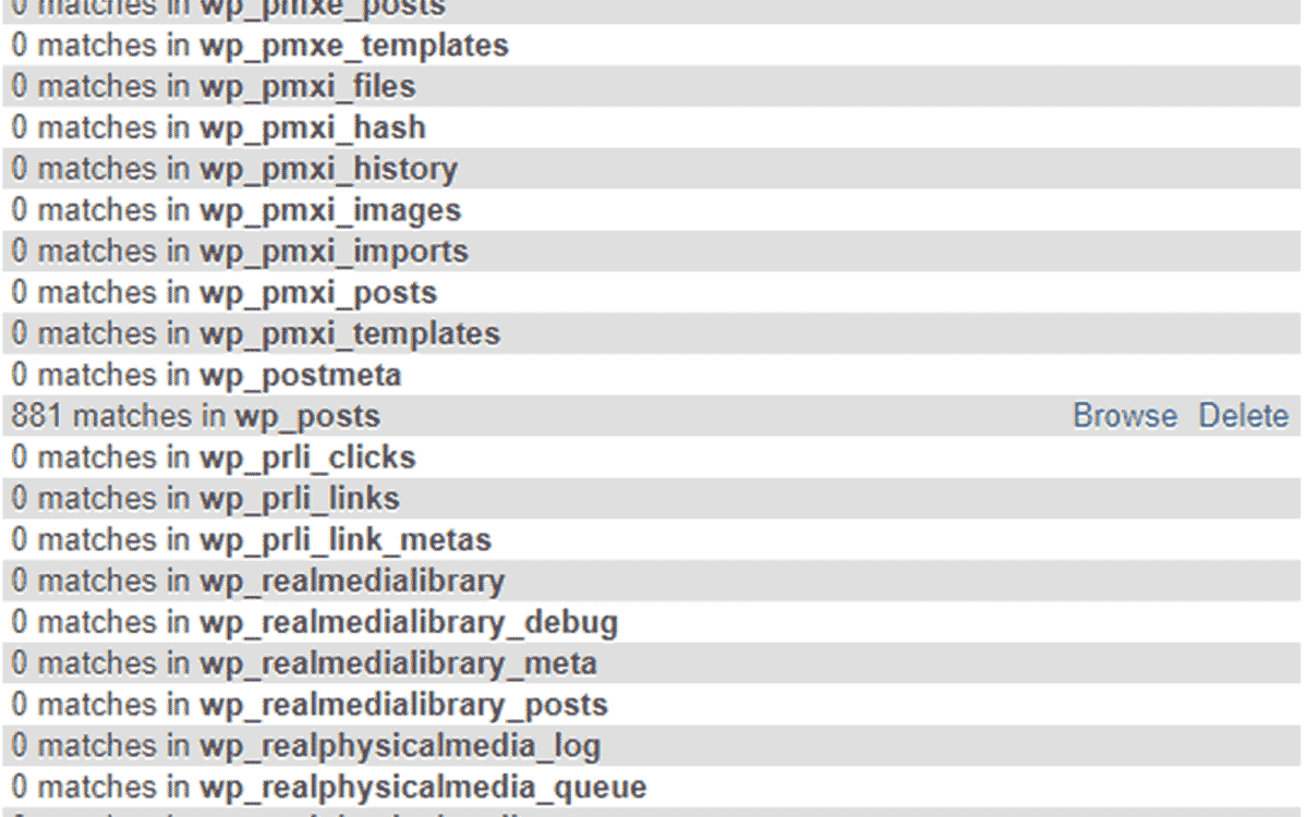 881-\ matches in wp_posts for malware script string