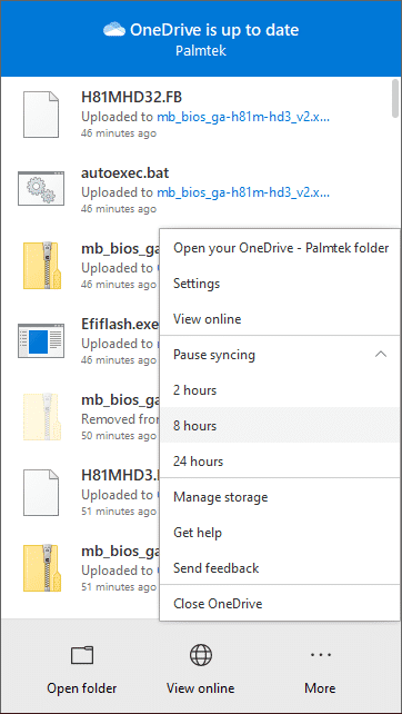 The action can't be completed because the folder or a file in it is open in another program